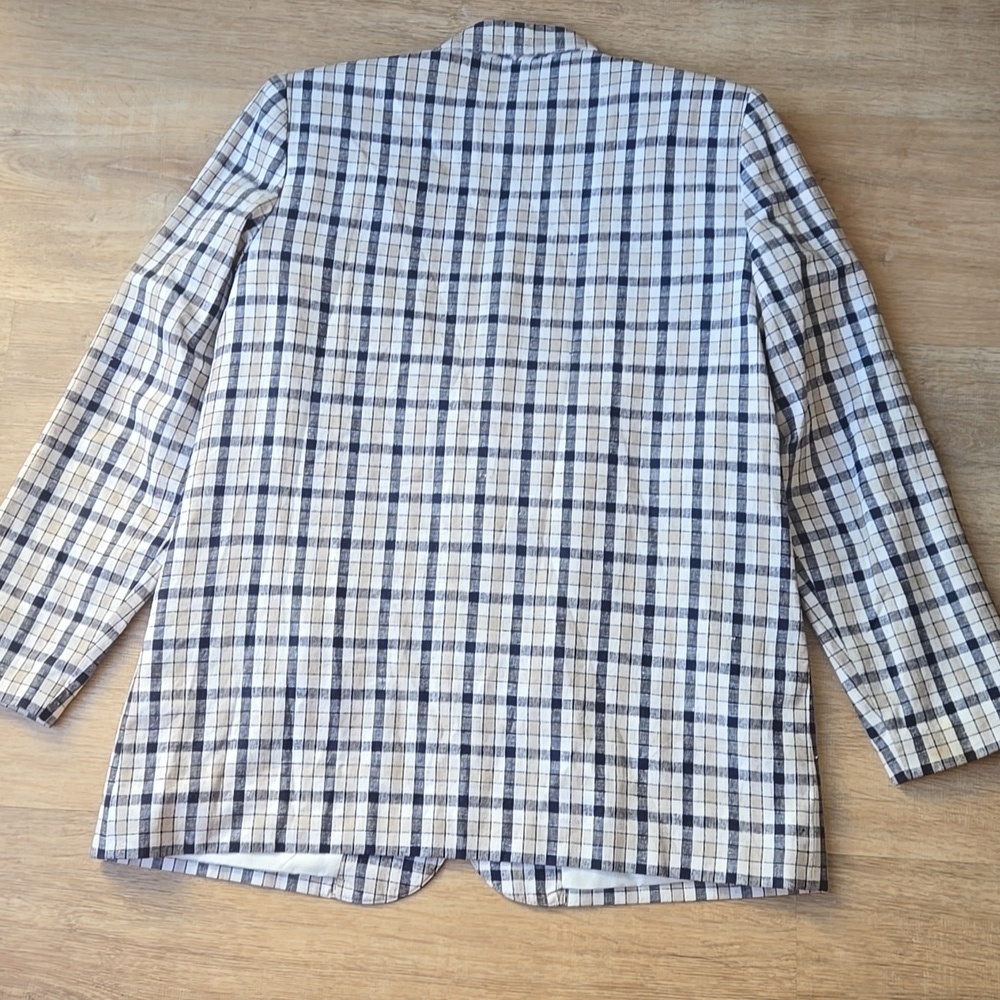 Requirements Linen Blend Plaid Blazer - Picture 10 of 10